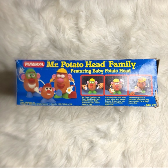 Mr. Potato Head Family Set Vintage Playskool 1986 Complete set with Box - Picture 12 of 12